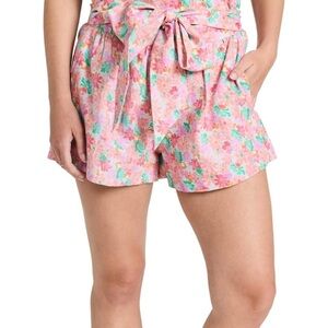 Something Navy Linen Floral Women's Shorts